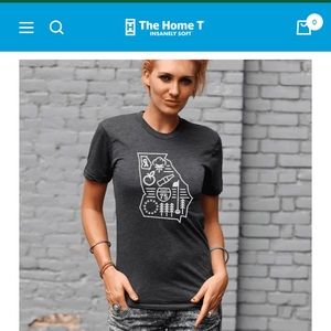 The Home-T Georgia Icon t-shirt Grey size large